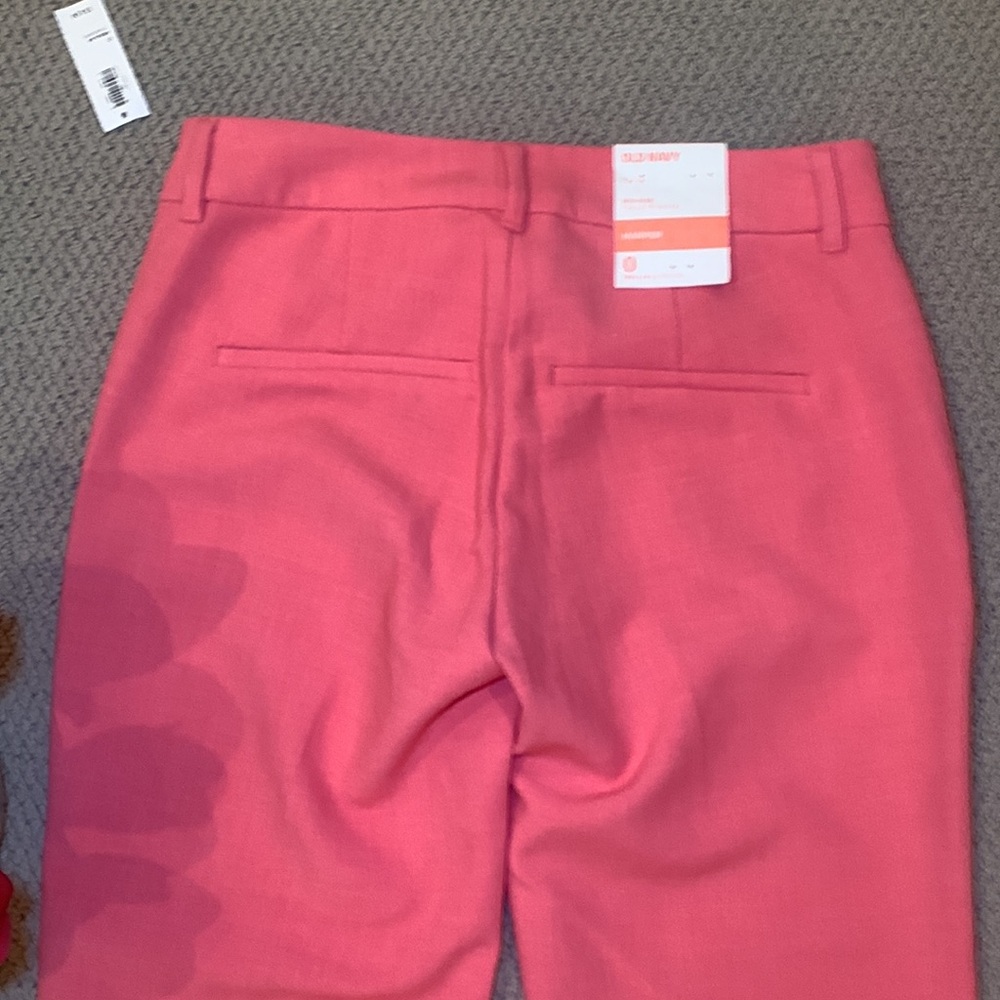 🌹Old Navy (NWT) Harper Mid - Rise STRETCHY Pink Trousers Dress Pants • - Picture 8 of 12